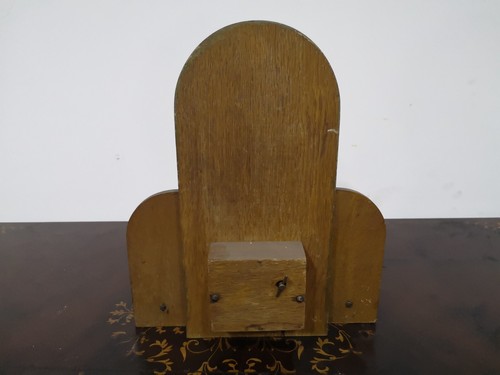 Teca in legno con Madonna e Angioletti in bronzo con Carillon anni 30 - Foto 21 di 22