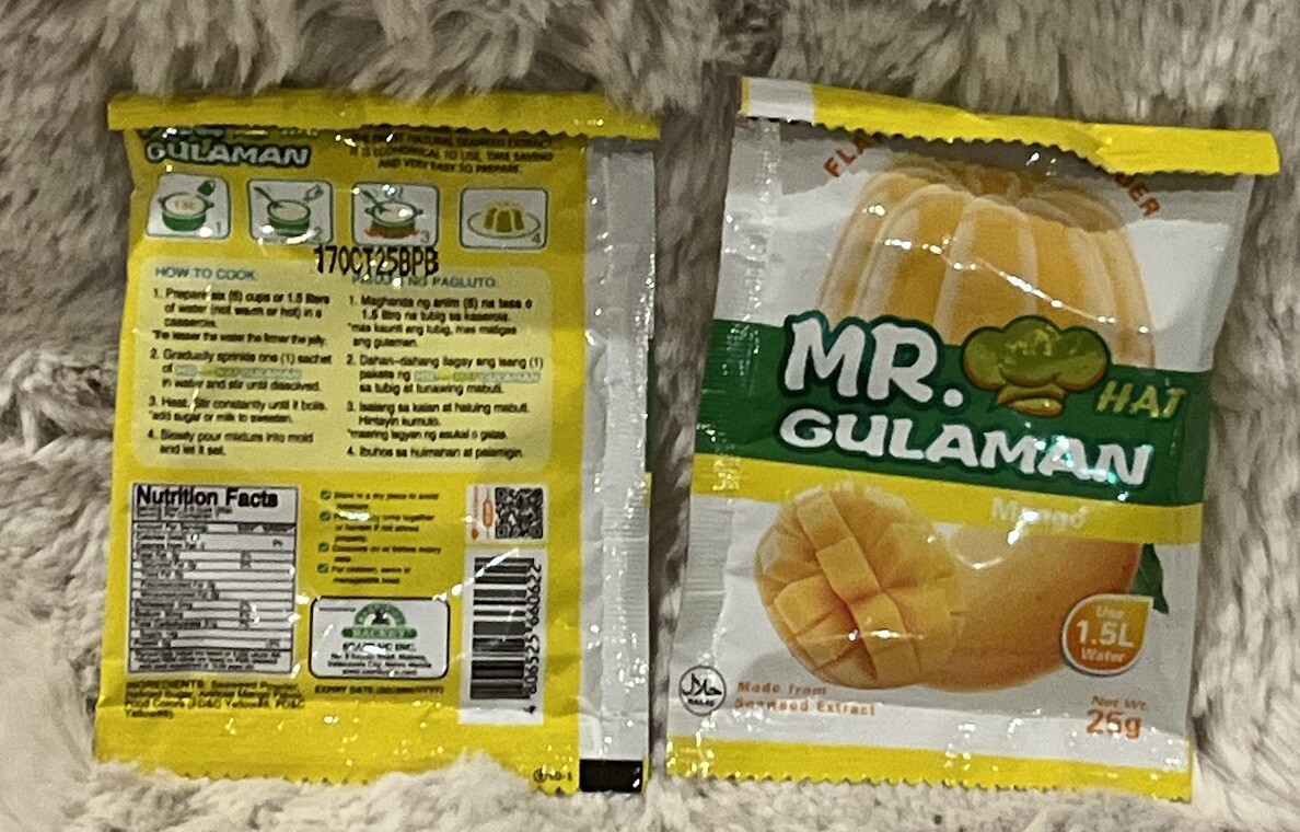 Mr Gulaman Jelly Powder in Mango Flavour 25g x 2 Sachets