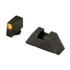AmeriGlo Sight Fits All Glocks Except 42/43 Green Tritium Orange Outline Front