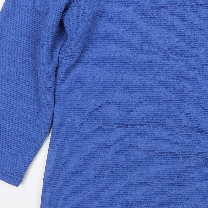 Stock Shop Womens Blue Polyester Basic Blouse Siz… - image 10