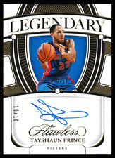2023-24 Panini Flawless Legendary Scripts Gold #LS-TYP Tayshaun Prince #d 10/10