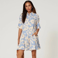 Diane Von Furstenberg Beata Shirt Dress Bali Leopard Size 4
