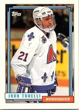 1992-93 Topps #119 John Tonelli Quebec Nordiques