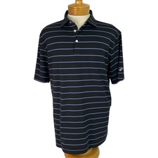 Peter Millar Summer Comfort Men  s Polo Golf Shirt Large Multi Color Short Sleeve