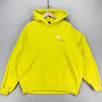 Pleasing By Harry Styles Hoodie Sweatshirt Adult L Yellow Pullover USA Made