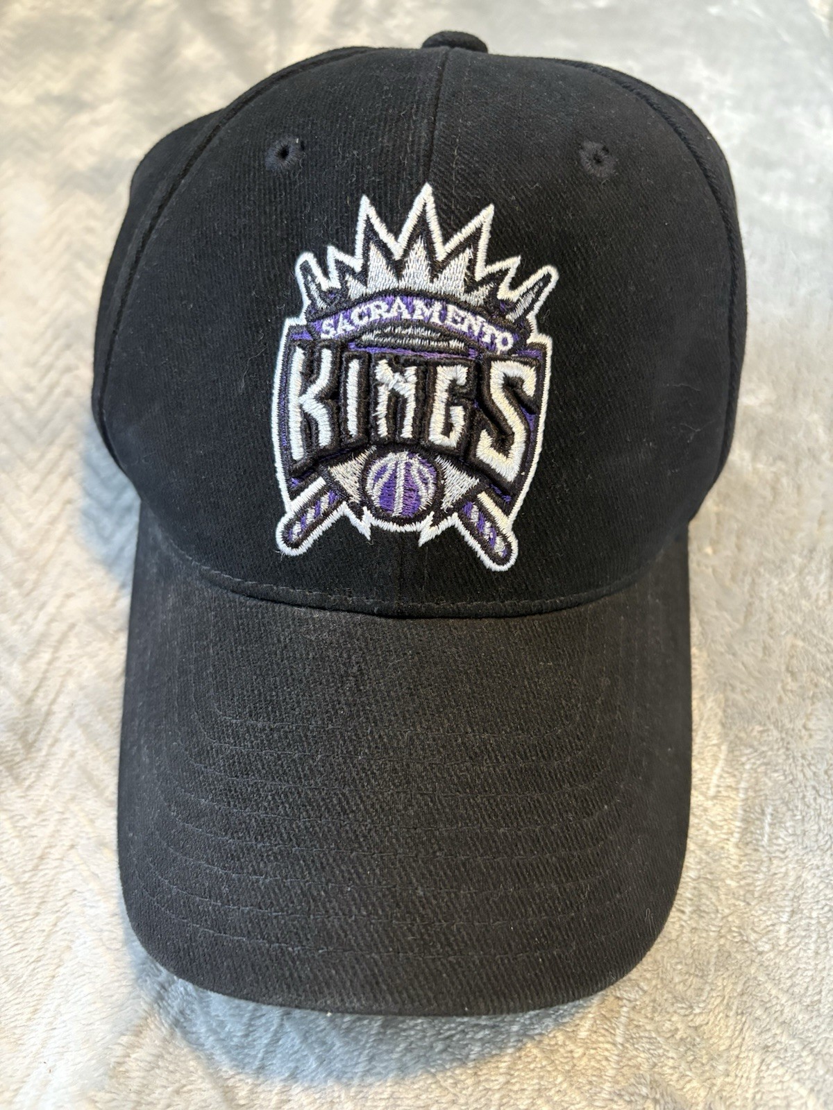 Vintage Sacramento Kings Select Series Hat Cap Adjustable Reebok NBA Black