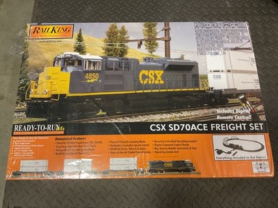 MTH RailKing 30-4213-1 SD70ACE CSX Diesel O Gauge Train Set | eBay