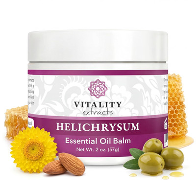 Extracts Helichrysum Balm - 2Oz, Helichrysum Gymnocephalum, Beeswax, Almond Oil,