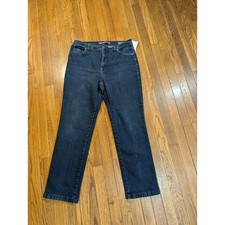 Gloria Vanderbilt Amanda Dark Wash Taper Leg Stretch Hi Rise Blue Jeans Size 12