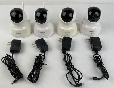 Tenvis TH661 Wireless Camera LOT of 4 *** PARTS ONLY *** B24