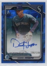 2024 Bowman Chrome Sapphire Edition Prospects 196/199 Dawel Joseph Auto 1d4b