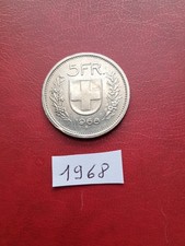 Svizzera 2 monete da 5 franchi del 1968 SPL + 1978 BB