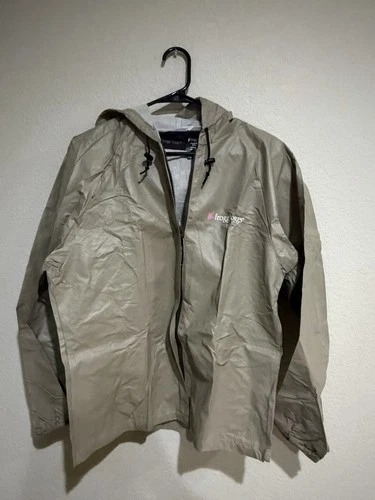 Frogg Toggs Womens Ultra-Lite2 Rain Suit Small Khaki Jacket Pants Packable New video thumbnail