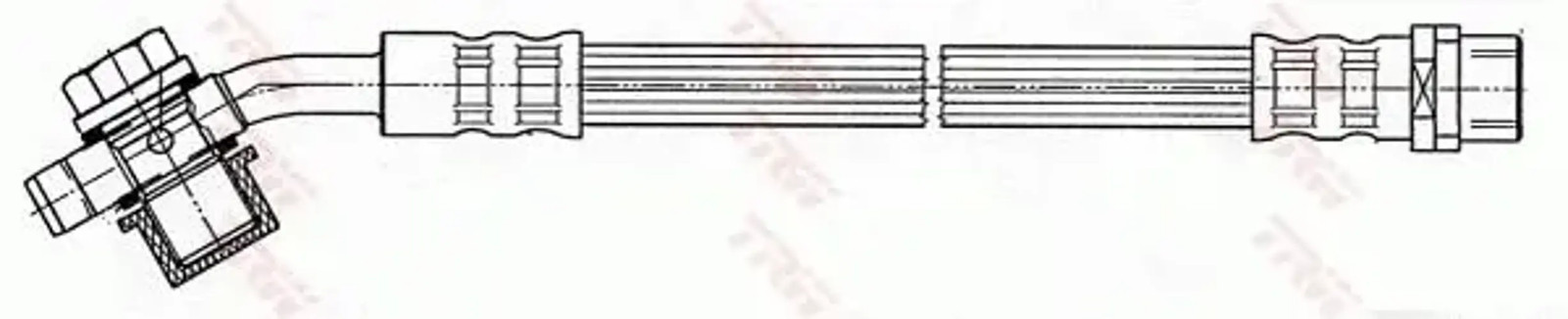 Flexible brake hose with internal thread PHD543 TRW for AUDI A4 B5 A4 B5 Avant