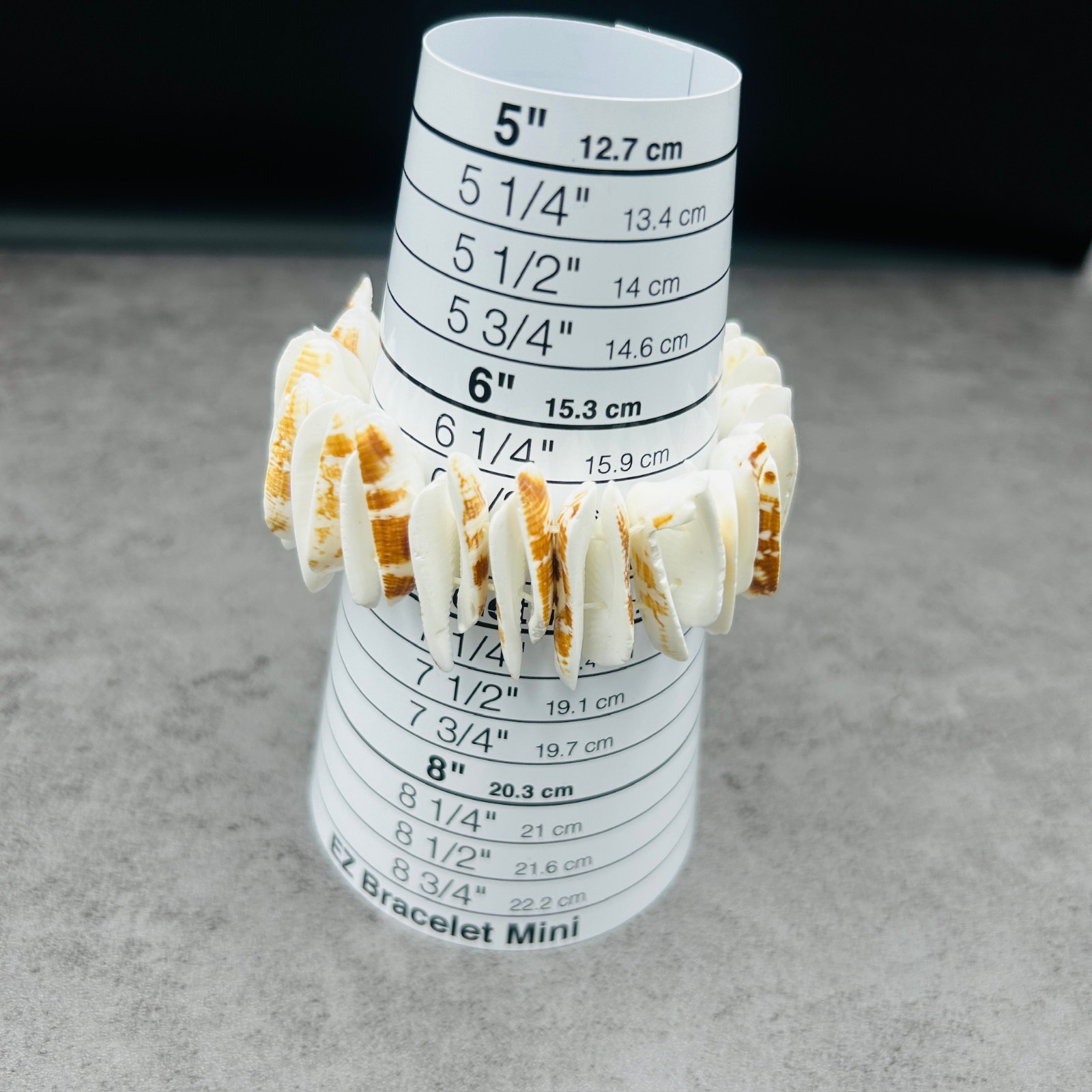 Natural Shell Disc Stretch Bracelet Beachy Boho Summer Style