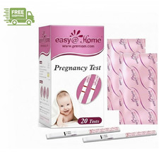 Easy Home Pregnancy Test Strips: 20 Bulk Pregnancy Strips, Early Detection hCG T