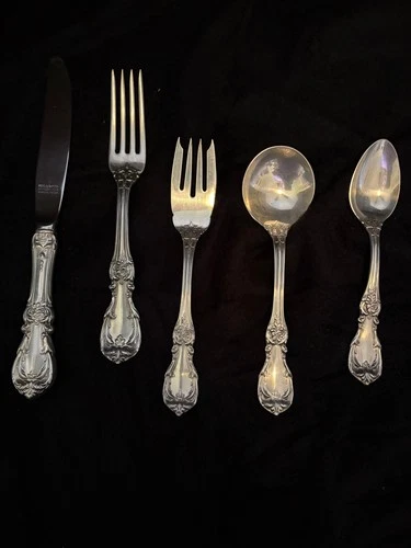 Burgundy by Reed & Barton Sterling Silver Flatware Set for 12 Service 77 pieces