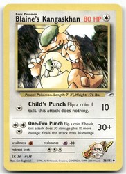 Blaine's Kangaskhan 36/132 Gym Heroes
