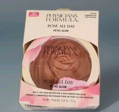 PHYSICIANS FORMULA Rose All Day Petal Glow Shimmering Rose 0.32 oz (9.2 g) New