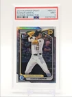 KONNOR GRIFFIN 2024 BOWMAN CHROME DRAFT 1ST REFRACTOR MINT PSA 9 Q3855