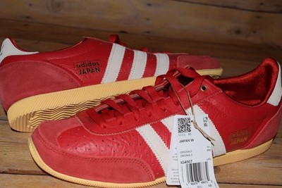 NIB Womens Adidas Japan Shoes IG4507 sz 10.5-11 Sneakers Red Tumbled Leather