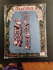 Vintage Bucilla Felt Applique 83030 "Ho Ho Ho Santa" Wall Hanging Orih. Pack