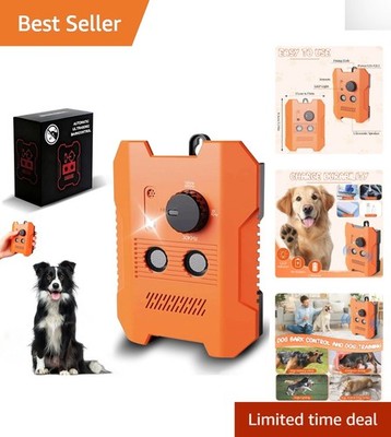 Automatic Anti-Barking Device for Dogs - Weatherproof & 200 Feet