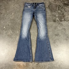 Hollister Jeans Womens 23R Blue Low Rise Flare Y2K Preowned