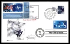 Mayfairstamps Denmark FDC 1999 mixed Canadian and USA nakano perfin franking Fir
