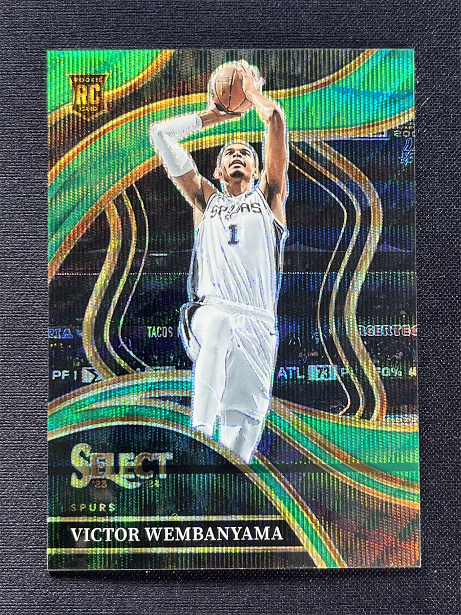 2023-24 Panini Select Victor Wembanyama #288 Courtside Green Wave Rookie RC /50