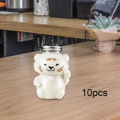 10x Tierform Saftflaschen niedlicher Tiger für Milchtee Trinken Party Gastgeschenke