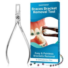 DANYDENT Bracket Remover For Braces – Orthodontic 5.3 Inch, Silver