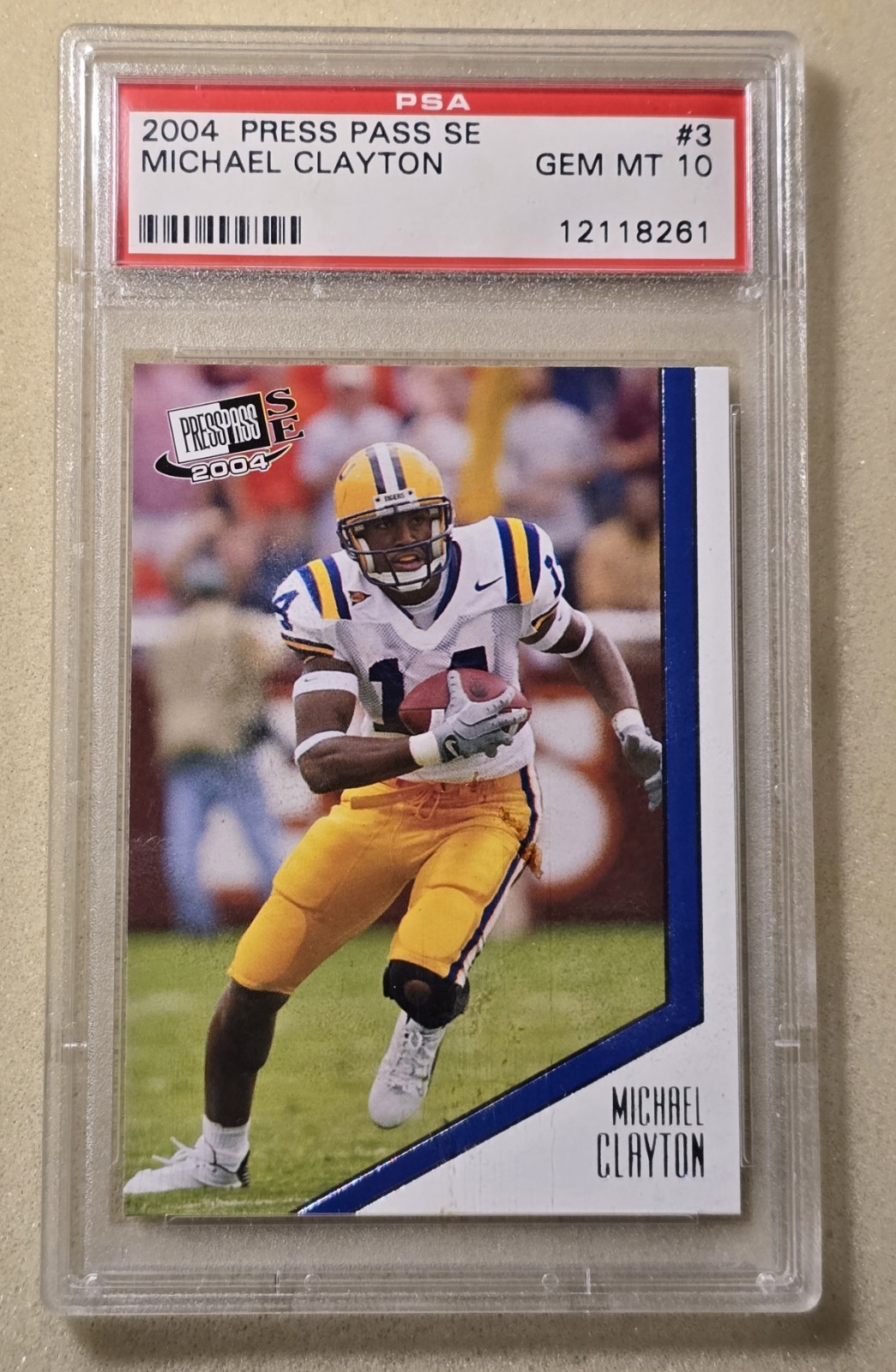 Michael Clayton Press Pass Se #3 Base