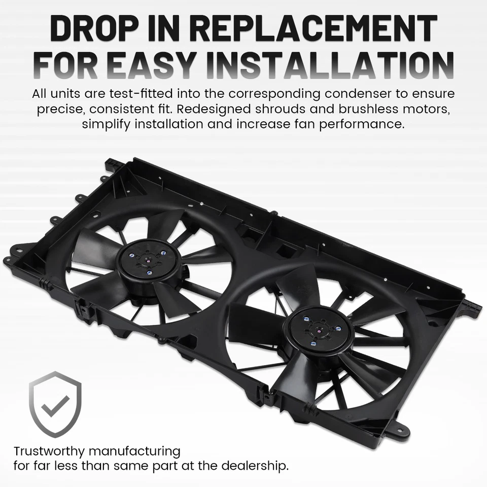 Radiator Cooling Fan For 2016-2022 Ford F150 2018-2021 Lincoln Navigator V6 3.5L Foto 4 de 4