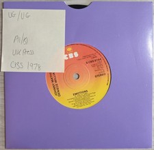Johnny Mathis & Deniece Williams Too Much Vinyl Record 7" VG/VG S CBS 6164 1978