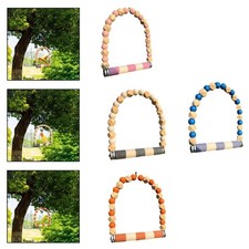 Balançoire en bois pour oiseaux, perchoir, balançoire pour perroquet, jouet