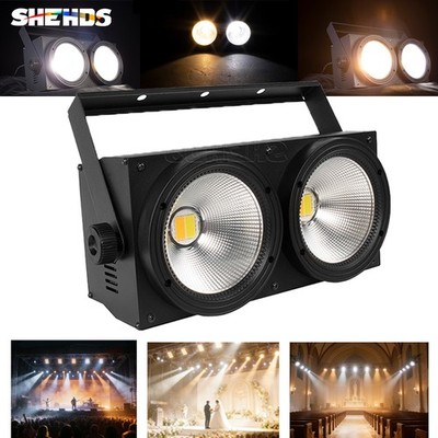 SHEHDS 200W COB Par DMX Audience Blinder Bühnenlicht LED  Kaltweiß + Warmweiß