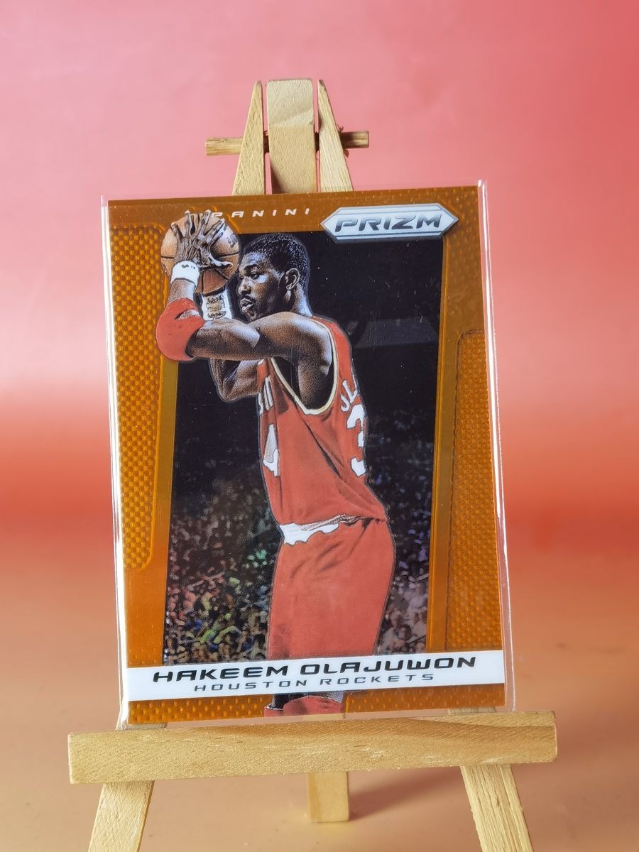 Hakeem Olajuwon 2013-14 Panini Prizm Prizms Orange /60 #254