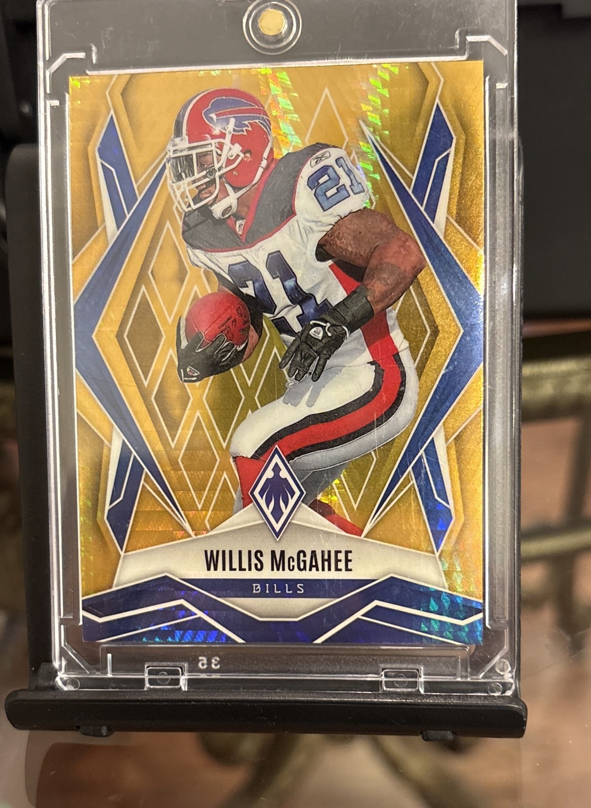 2025 Panini Phoenix - Willis McGahee #64 Gold Lava /10