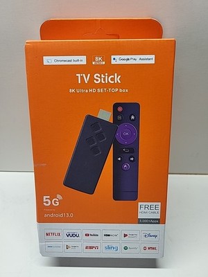 8K Android 13.0 TV Stick Dual-Band Player Bluetooth Google Voice (2GB + 16GB)