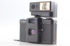  Near MINT w/ Flash  LOMO LC-A Black Point  Shoot 35mm Film Camera From JAPAN