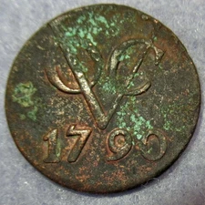 Certificate of Authenticity 1790 New York Penny VOC Dutch Colonial Cent Utrecht