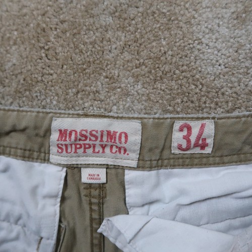 Mossimo Cargo Shorts Men's 34 Beige Distressed cotton shorts - Picture 6 of 14
