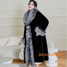 Women's Luxury Thicken Winter Long Coats Outwear Loose Fit Overcoats Plus Sz