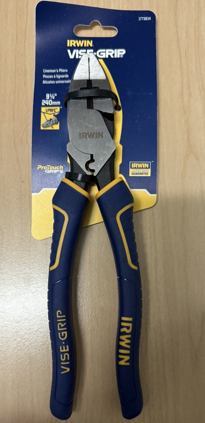  Irwin 1773614 9.5 in. Lineman's Pliers - Thumbnail 1