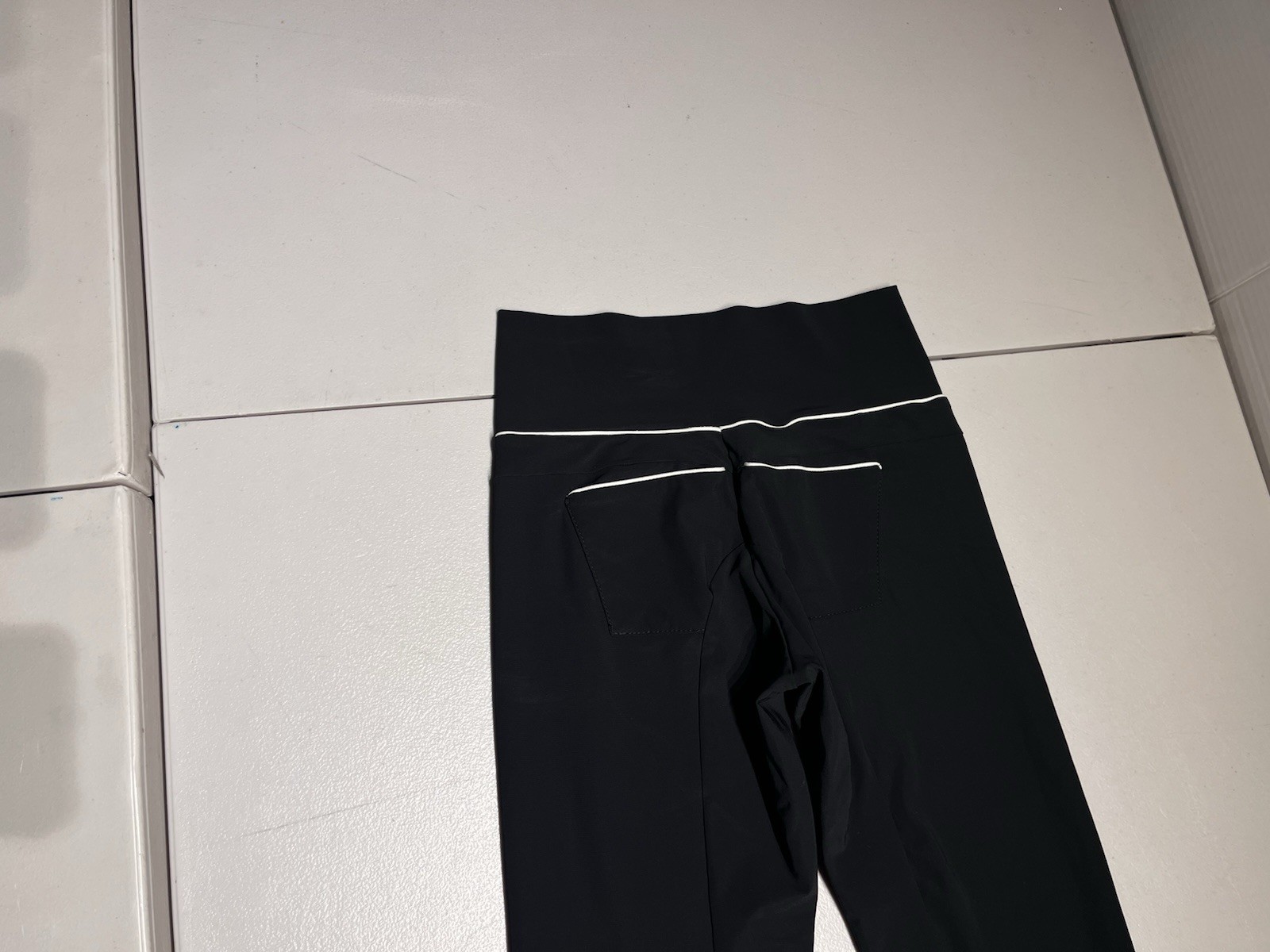 For Horses Breeches Womens Small Black Equestrian Tights Pants Nylon Italy 23x26