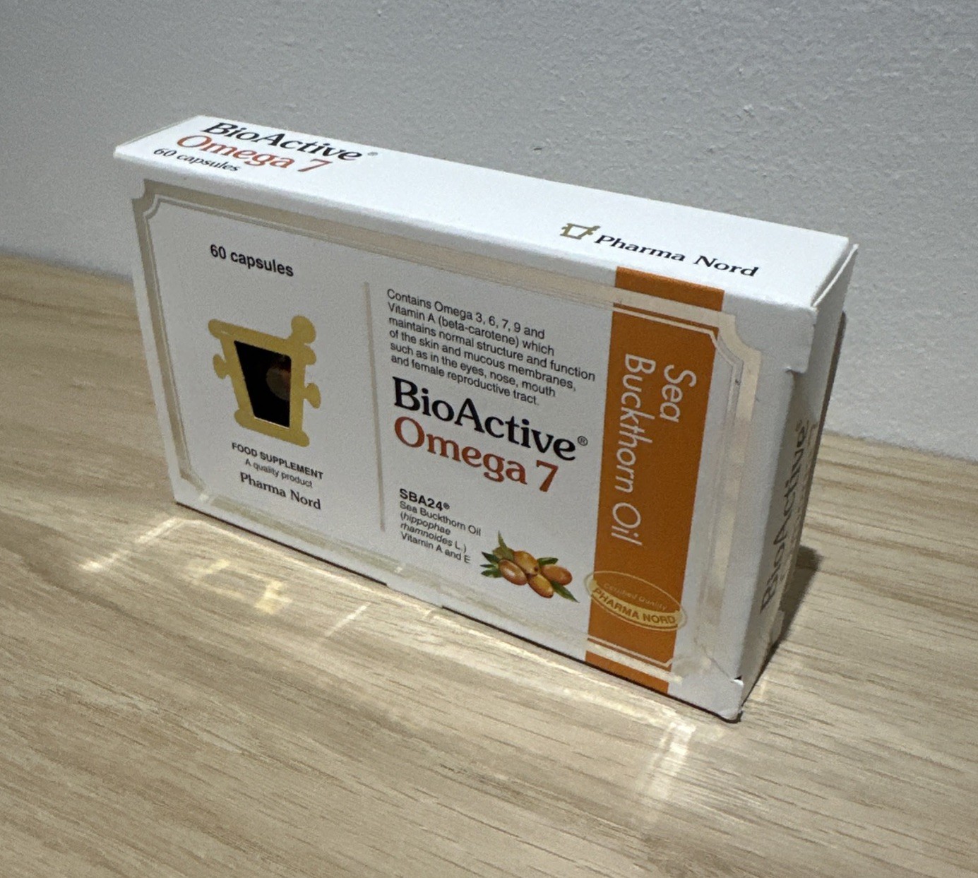 Pharma Nord BioActive Omega 7 Sea Buckthorn Oil 60 Capsules SBA24 Free P&P