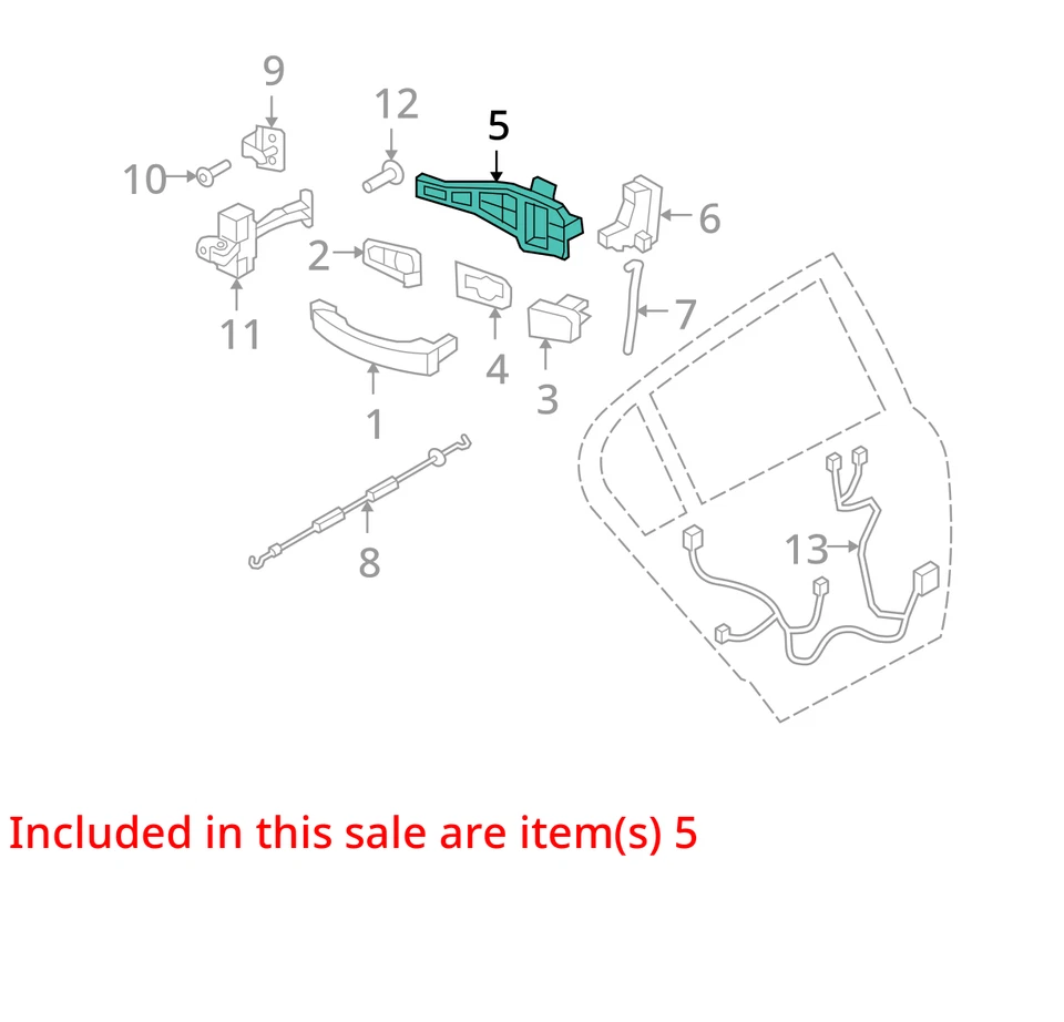 ПОДХОДИТ ДЛЯ 2008 SATURN ASTRA КРОНШТЕЙН RR S/D O/S HDL 24463750 - НОВЫЙ OEM 24463750 - Изображение 2 из 3