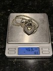 DESIGNER Andrea Candela CJI Sterling & 14K Cable Puffy Heart Necklace 18" — photo 2