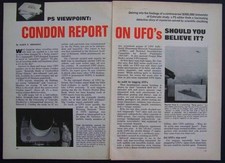 UFOs Condon Report *Should You Believe It* 1969 article